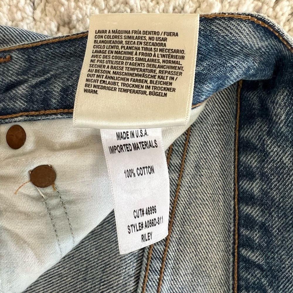 Agolde Riley High Rise Straight Crop Jeans - Picture 5 of 12
